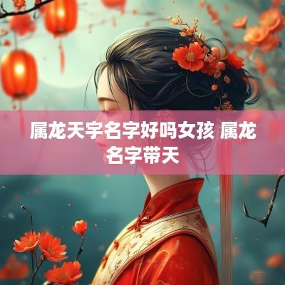 属龙天宇名字好吗女孩 属龙名字带天