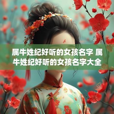属牛姓纪好听的女孩名字 属牛姓纪好听的女孩名字大全