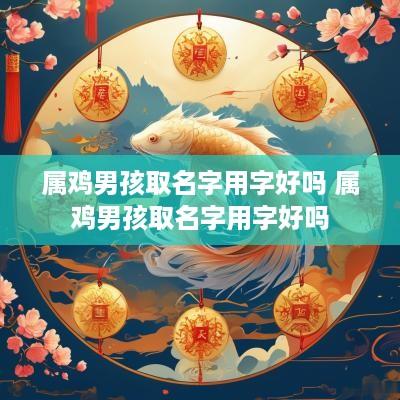 属鸡男孩取名字用字好吗 属鸡男孩取名字用字好吗