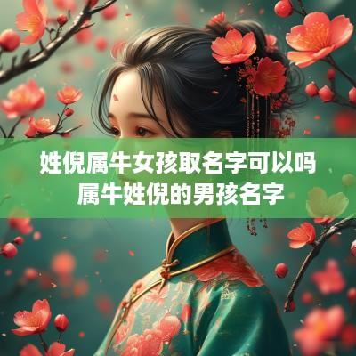 姓倪属牛女孩取名字可以吗 属牛姓倪的男孩名字