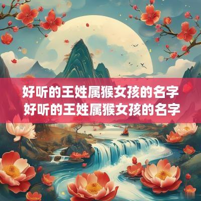 好听的王姓属猴女孩的名字 好听的王姓属猴女孩的名字大全