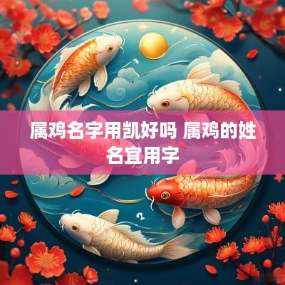 属鸡名字用凯好吗 属鸡的姓名宜用字