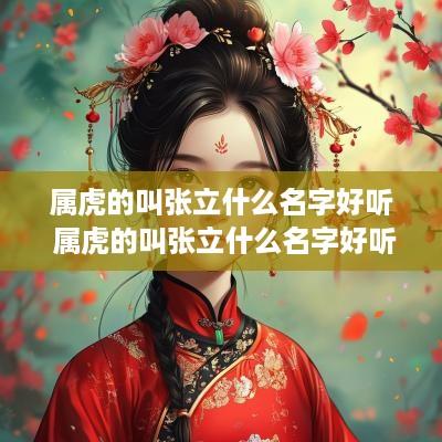 属虎的叫张立什么名字好听 属虎的叫张立什么名字好听点