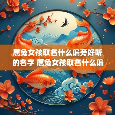 属兔女孩取名什么偏旁好听的名字 属兔女孩取名什么偏旁好听的名字有哪些 属兔女孩取名什么偏旁好听的名字 属兔女孩取名什么偏旁好听的名字有哪些