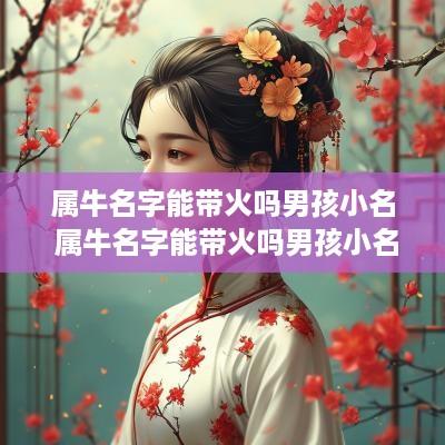 属牛名字能带火吗男孩小名 属牛名字能带火吗男孩小名怎么取