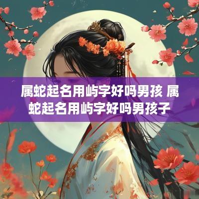 属蛇起名用屿字好吗男孩 属蛇起名用屿字好吗男孩子