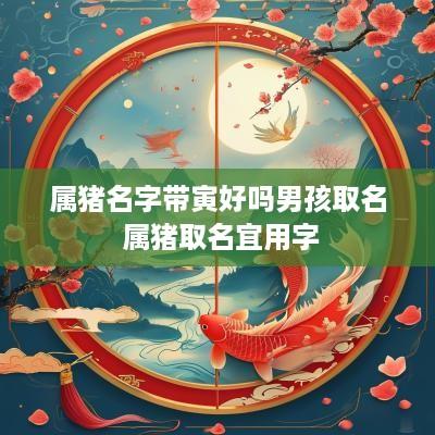 属猪名字带寅好吗男孩取名 属猪取名宜用字