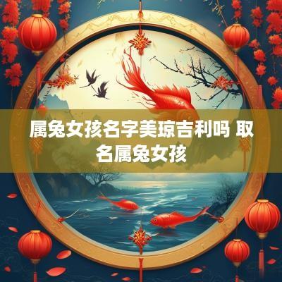 属兔女孩名字美琼吉利吗 取名属兔女孩