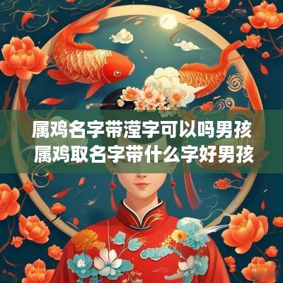 属鸡名字带滢字可以吗男孩 属鸡取名字带什么字好男孩