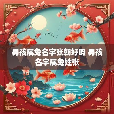 男孩属兔名字张朝好吗 男孩名字属兔姓张