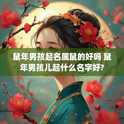 蛇年男孩起名属鼠的好吗 蛇年男孩儿起什么名字好?