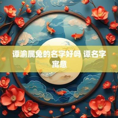 谭渝属兔的名字好吗 谭名字寓意