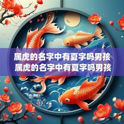 属虎的名字中有夏字吗男孩 属虎的名字中有夏字吗男孩子