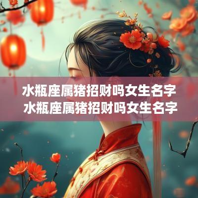 水瓶座属猪招财吗女生名字 水瓶座属猪招财吗女生名字怎么取