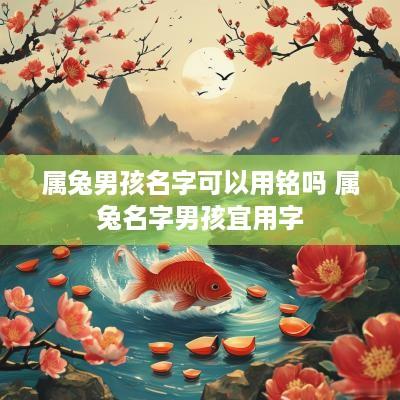属兔男孩名字可以用铭吗 属兔名字男孩宜用字