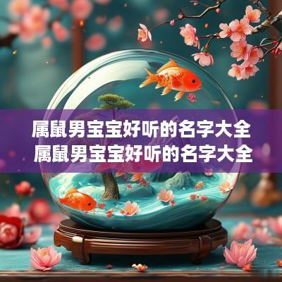 属鼠男宝宝好听的名字大全 属鼠男宝宝好听的名字大全两个字
