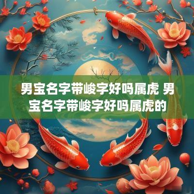 男宝名字带峻字好吗属虎 男宝名字带峻字好吗属虎的