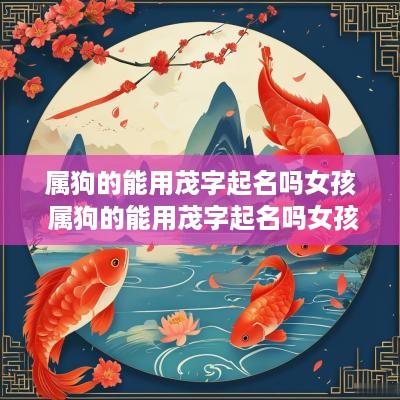 属狗的能用茂字起名吗女孩 属狗的能用茂字起名吗女孩子