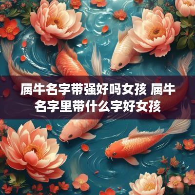 属牛名字带强好吗女孩 属牛名字里带什么字好女孩