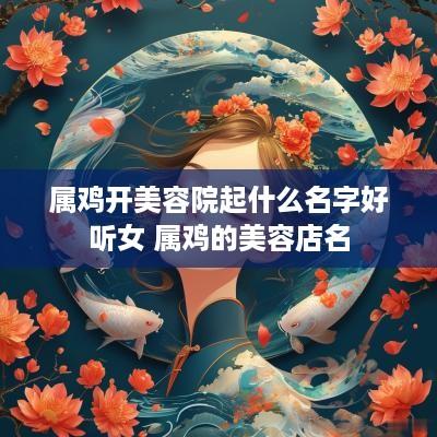 属鸡开美容院起什么名字好听女 属鸡的美容店名