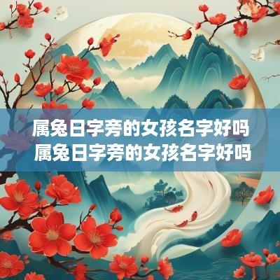 属兔日字旁的女孩名字好吗 属兔日字旁的女孩名字好吗怎么取