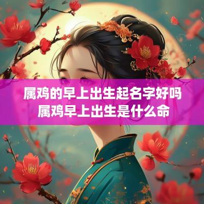 属鸡的早上出生起名字好吗 属鸡早上出生是什么命