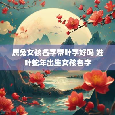 属兔女孩名字带叶字好吗 姓叶蛇年出生女孩名字