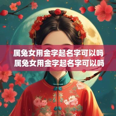 属兔女用金字起名字可以吗 属兔女用金字起名字可以吗好吗