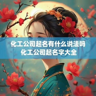 化工公司起名有什么说法吗 化工公司起名字大全