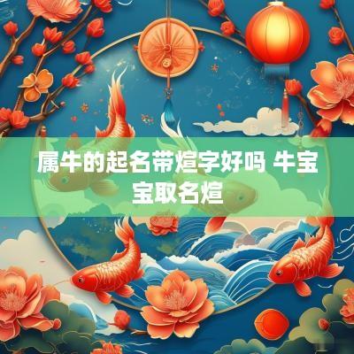 属牛的起名带煊字好吗 牛宝宝取名煊