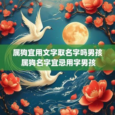 属狗宜用文字取名字吗男孩 属狗名字宜忌用字男孩 属狗宜用文字取名字吗男孩 属狗名字宜忌用字男孩