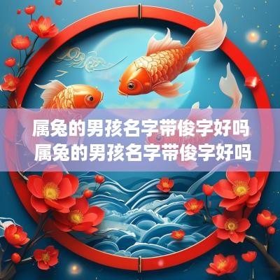 属兔的男孩名字带俊字好吗 属兔的男孩名字带俊字好吗怎么取