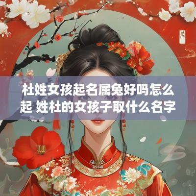 杜姓女孩起名属兔好吗怎么起 姓杜的女孩子取什么名字蛇年