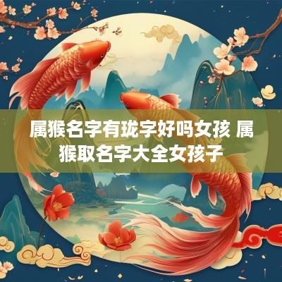 属猴名字有珑字好吗女孩 属猴取名字大全女孩子
