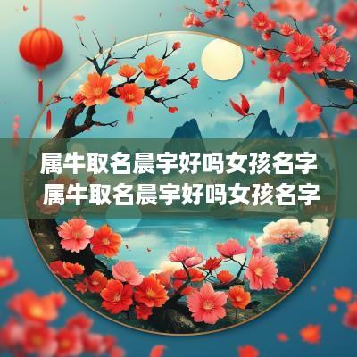 属牛取名晨宇好吗女孩名字 属牛取名晨宇好吗女孩名字大全