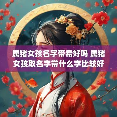 属猪女孩名字带希好吗 属猪女孩取名字带什么字比较好