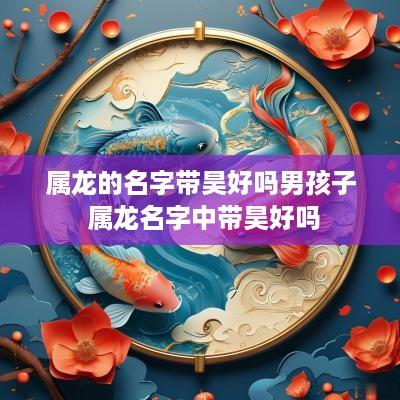 属龙的名字带昊好吗男孩子 属龙名字中带昊好吗