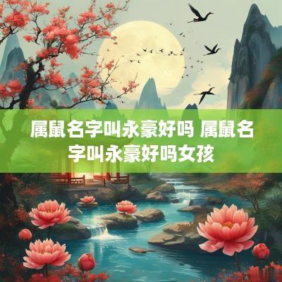 属鼠名字叫永豪好吗 属鼠名字叫永豪好吗女孩