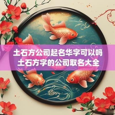 土石方公司起名华字可以吗 土石方字的公司取名大全