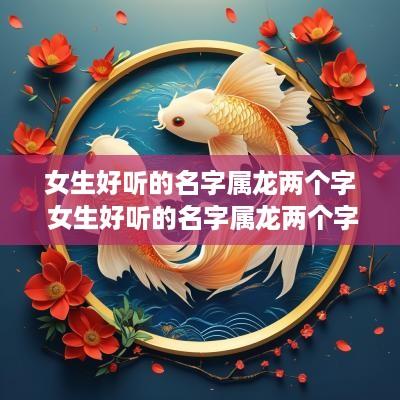 女生好听的名字属龙两个字 女生好听的名字属龙两个字好吗