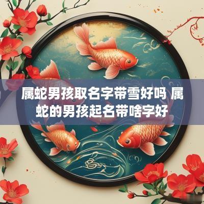 属蛇男孩取名字带雪好吗 属蛇的男孩起名带啥字好