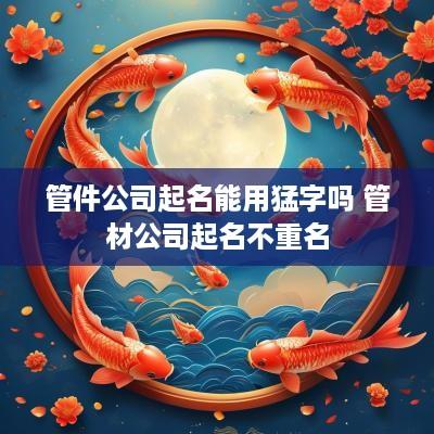 管件公司起名能用猛字吗 管材公司起名不重名