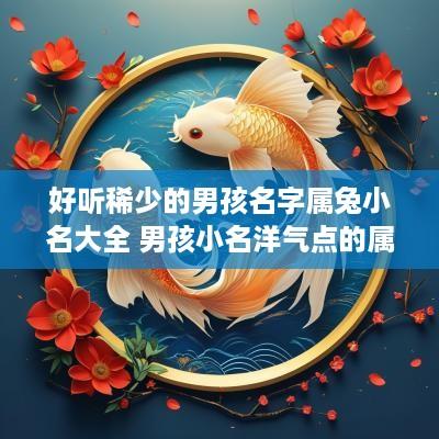 好听稀少的男孩名字属兔小名大全 男孩小名洋气点的属兔
