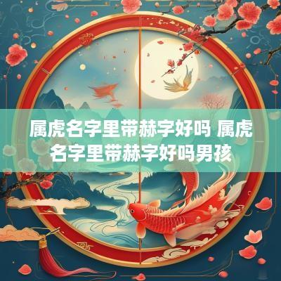 属虎名字里带赫字好吗 属虎名字里带赫字好吗男孩