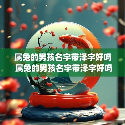 属兔的男孩名字带泽字好吗 属兔的男孩名字带泽字好吗
