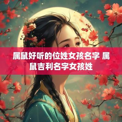 属鼠好听的位姓女孩名字 属鼠吉利名字女孩姓