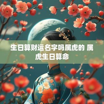 生日算财运名字吗属虎的 属虎生日算命