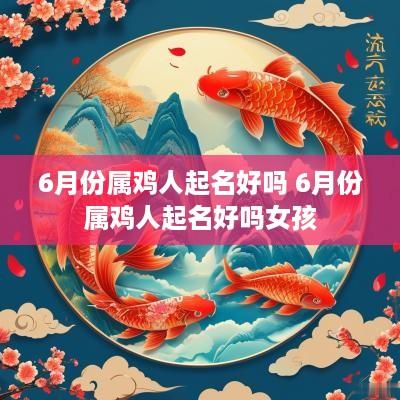6月份属鸡人起名好吗 6月份属鸡人起名好吗女孩