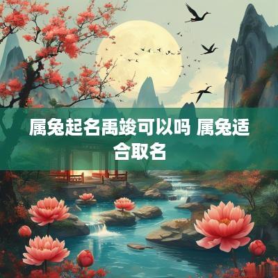 属兔起名禹竣可以吗 属兔适合取名