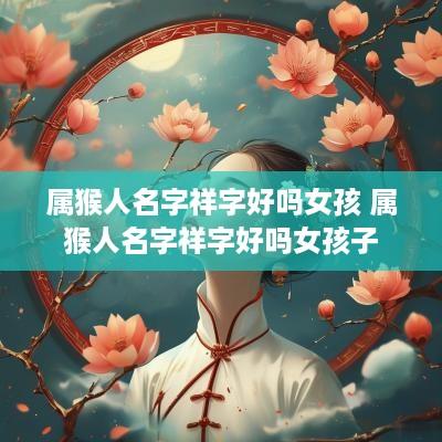 属猴人名字祥字好吗女孩 属猴人名字祥字好吗女孩子